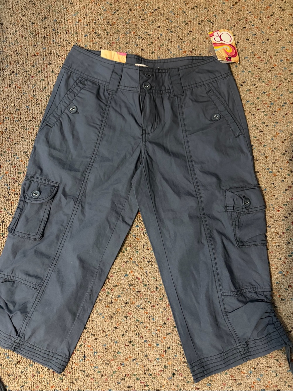 Vintage y2k Op grey Cargo Capris